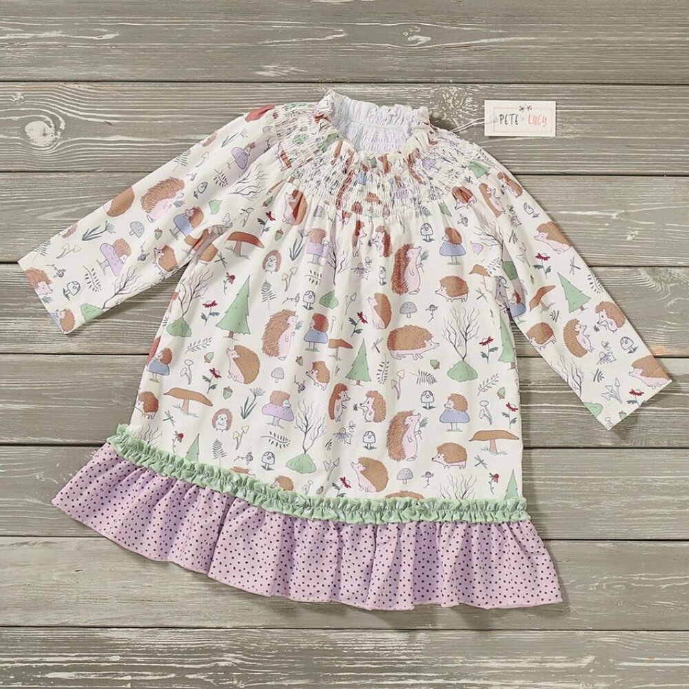 Pete + Lucy Happy Hedgehog Dress